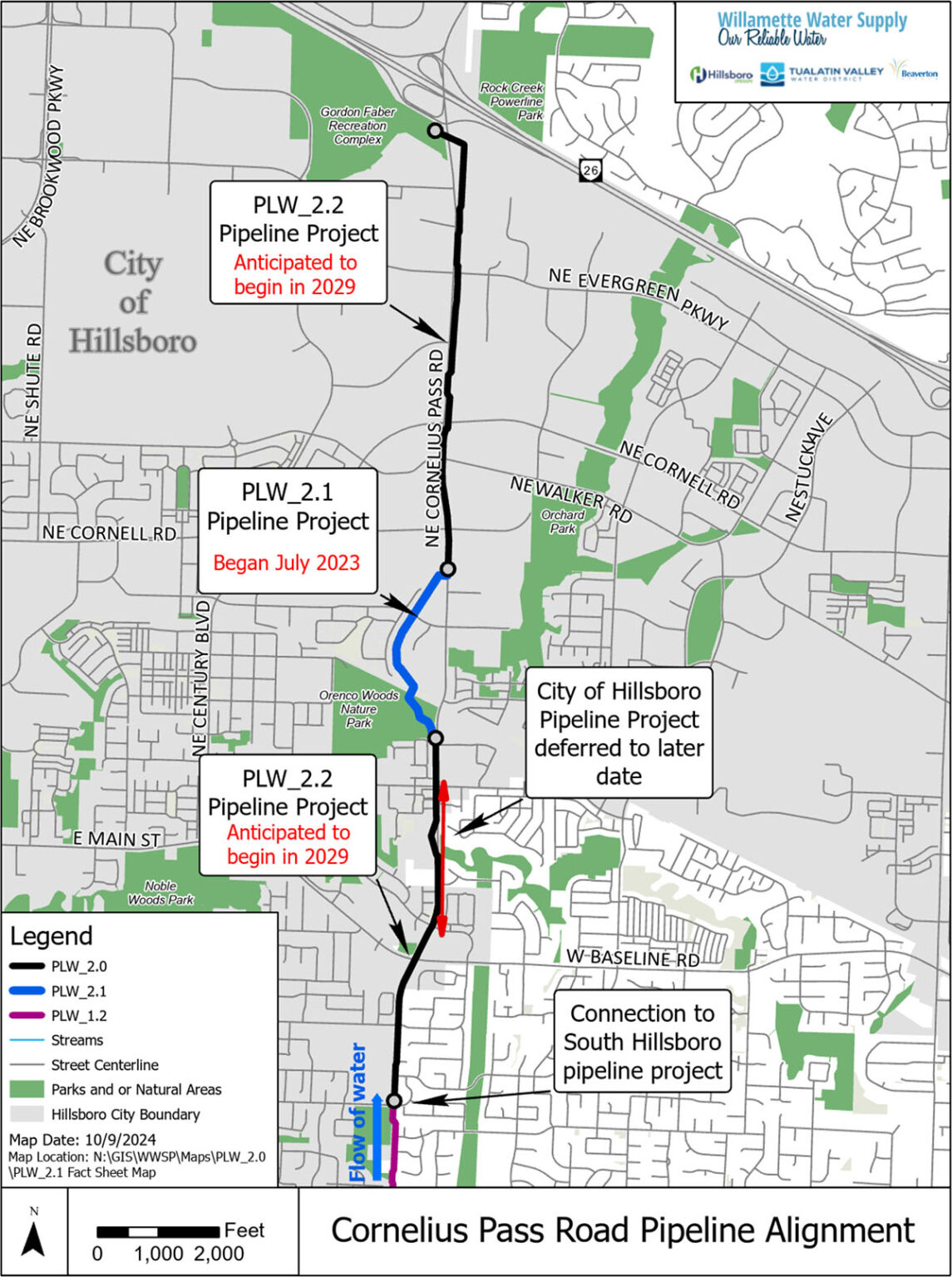 Cornelius Pass Road Pipeline Project - Willamette Water Supply Program